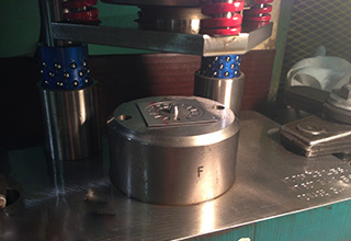 DANCO 25 Ton OBI Reblank Press & ID/OD Reblank Die